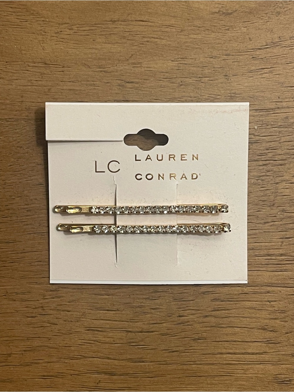 LC Lauren Conrad Gold Rhinestone Bobby Pin Set